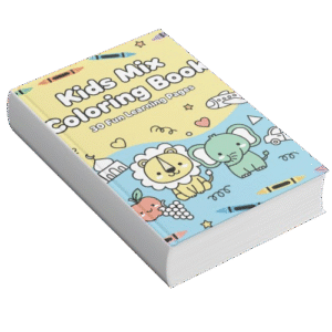 ⭐ “kids mix coloring book – 30 fun & educational pages”