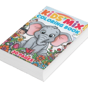 ⭐ “kids mix coloring book – 30 fun & educational pages”